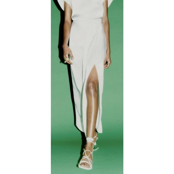 Zara Dresses & Skirts - DRAPED SATIN SKIRT BNWT Size XL
